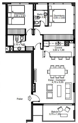 Boulevard Pellegrini 2745 - Piso 20